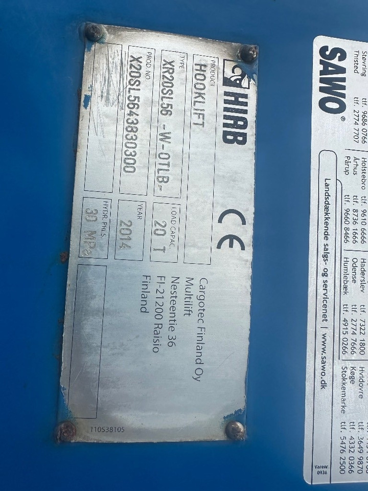 Hook lift truck Scania R580 6x2*4