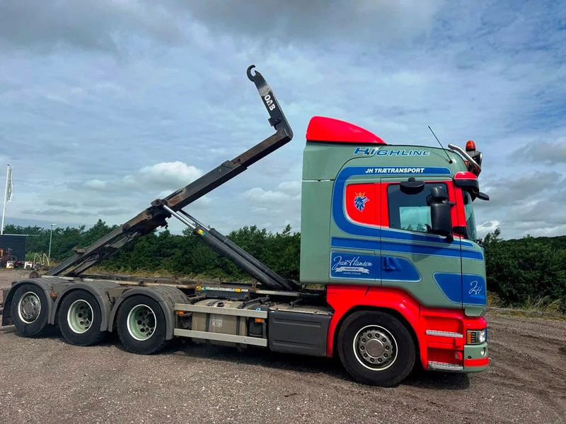 Hook lift truck Scania R580 V8 hoglift. Air / Air suspension.