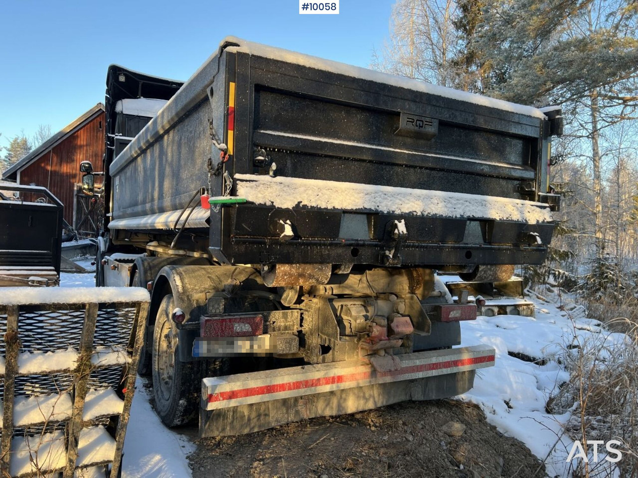 Hook lift truck Scania R730 Hooklift truck with double flatbed