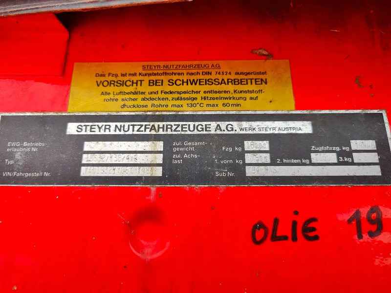 Hook lift truck Steyr 19S31 19S32 Container Marrel