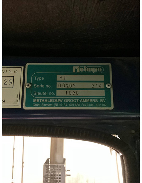 Hook lift truck Terberg YT180 VDL 25 Ton haakarmsysteem