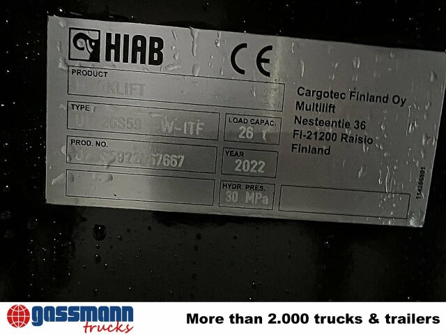 Hook lift truck Ultima 26S59 Abrollanlage, Funk