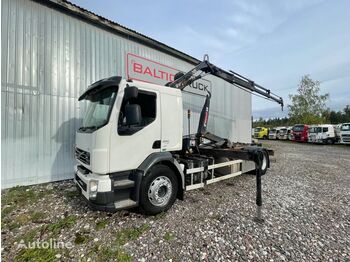 Hook lift truck VOLVO FL280, 4x2 HOOKLIFT + HIAB CRANE
