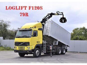 Hook lift truck Volvo FH 12 460 Abrollkipper * LOGLIFT F120S 79R * TOP 