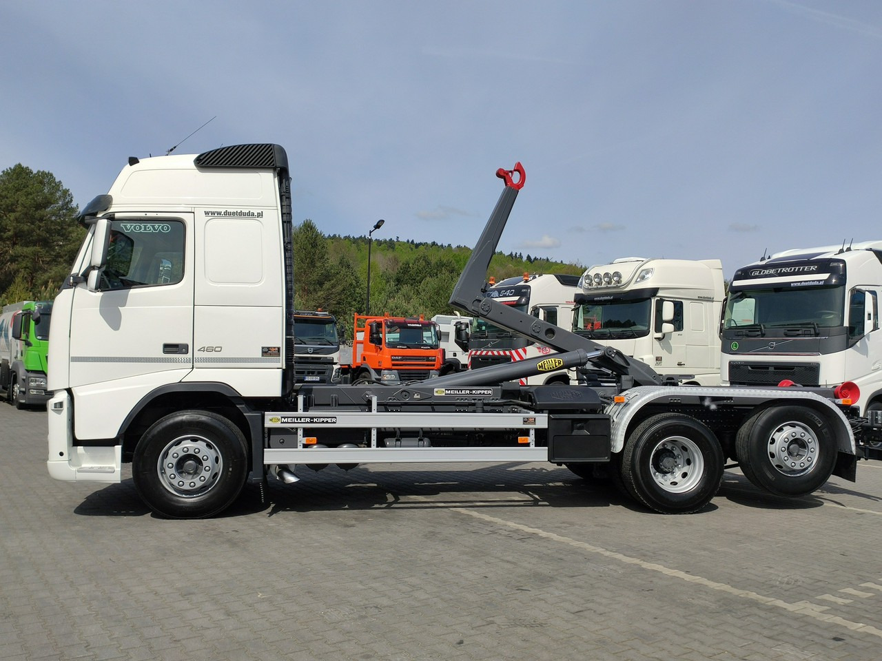 Hook lift truck Volvo FH 460 Globetrotter Hakowiec Kipper Meiller