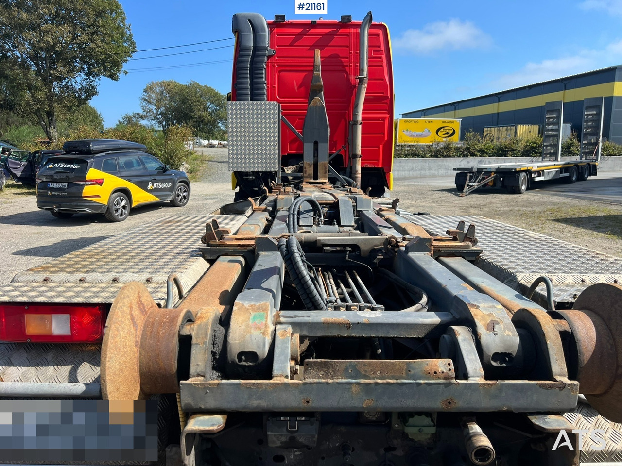 Hook lift truck Volvo FH Krokbil m/ knekk SE VIDEO