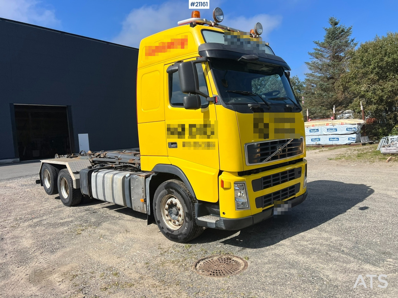Hook lift truck Volvo FH Krokbil m/ knekk SE VIDEO