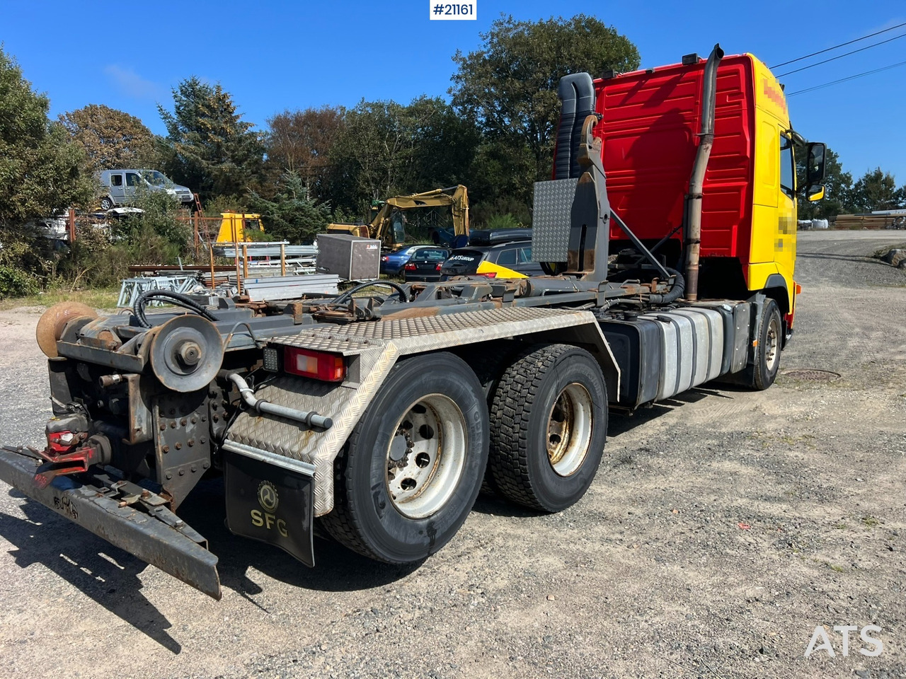 Hook lift truck Volvo FH Krokbil m/ knekk SE VIDEO