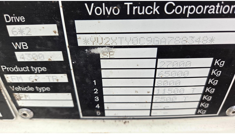 Hook lift truck Volvo FM460 6X2*4