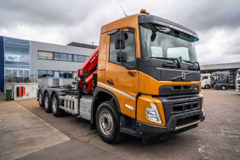 Hook lift truck Volvo FMX 430-8x4+HMF 2820/6xhydr.