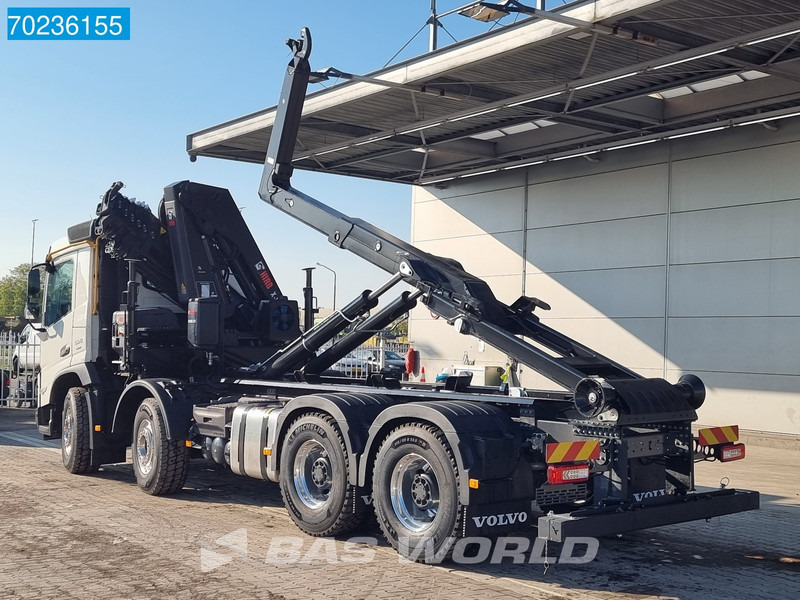 Hook lift truck Volvo FMX 500 8X4 HIAB X-HiDuo 228 E-6 Kran + 25t Hooklift Euro 6