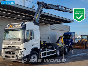 Hook lift truck Volvo FMX 500 8X4 NEW! Crane + Hooklift Palfinger PK33002 VDS Eur6
