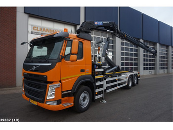 Hook lift truck Volvo FM 410 HMF 23 ton/meter laadkraan