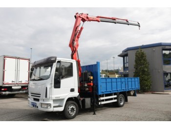 Dropside/ Flatbed truck, Crane truck IVECO ML90E18 Eurocargo E3 (Platform and Crane): picture 1