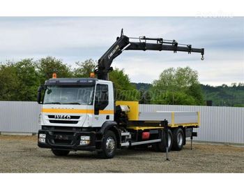 Dropside/ Flatbed truck, Crane truck IVECO Stralis 420 6x2 Darus: picture 1