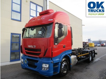 Container transporter/ Swap body truck IVECO Stralis AS260S46Y/FPCM Euro6 Intarder Klima AHK ZV: picture 1