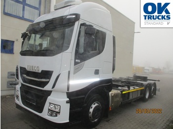 Container transporter/ Swap body truck IVECO Stralis AS260S46Y/FP CM Euro6 Intarder Klima AHK: picture 1