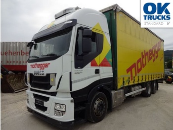 Curtainsider truck IVECO Stralis HiWay AS260S42YFS-GV E6 Int+Tandem Trailer: picture 1