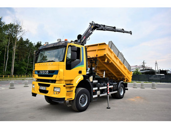 Iveco 4x4 TRAKKER HIAB 111 B-3 EURO 5 KIPPER crane  - Tipper, Crane truck: picture 1