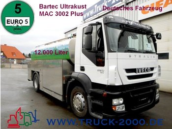 Tank truck for transportation of food Iveco AD190S36 12500L.Milchsammel*NeuerMotor vor58TKM: picture 1