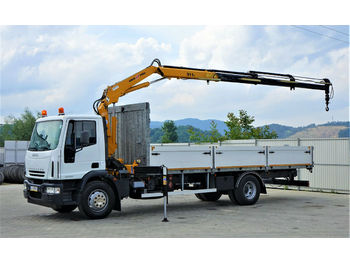 Dropside/ Flatbed truck Iveco EUROCARGO 160 Pritsche 7,45m+ Kran/FUNK!: picture 1