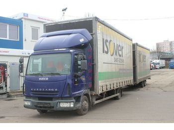 Curtainsider truck Iveco EUROCARGO ML 75E17 SEC.AIR CONDITION+AGADOS 2006: picture 1