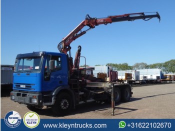 Hook lift truck Iveco EUROTRAKKER 380 crane atlas 140.1: picture 1
