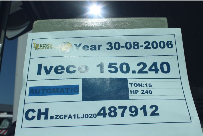 Refrigerator truck Iveco Eurocargo 150e240 + thermo king + manual + dhollandia: picture 18