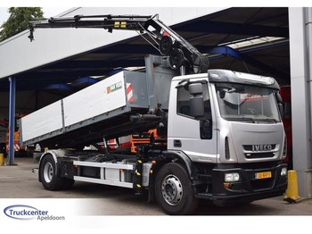 Skip loader truck Iveco Eurocargo 190EL29 EEV, Hiab 085-3, Steel springs, Truckcenter Apeldoorn: picture 1