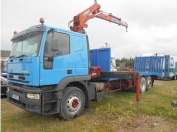Dropside/ Flatbed truck for transportation of heavy machinery Iveco Eurotech Cursor 350: picture 1