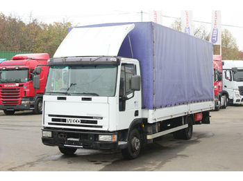 Curtainsider truck Iveco Iveco EUROCARGO ML 75 E, HYDRAULIC LIFT: picture 1