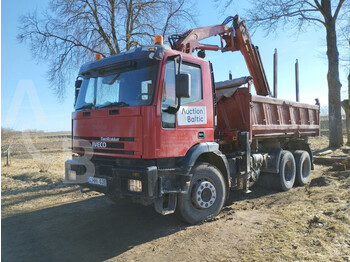 Tipper, Crane truck Iveco MAGIRUS 260-34: picture 1