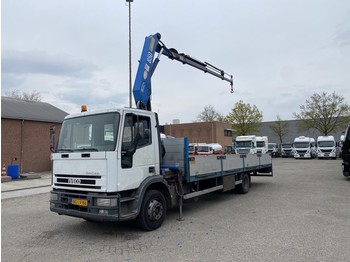 Dropside/ Flatbed truck, Crane truck Iveco ML120E18P Euro Cargo - EURO 2 - HMF 8meter - Kran/crane - TOP CONDITION: picture 1