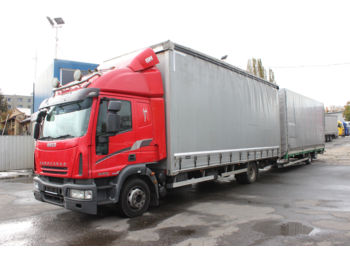 Curtainsider truck Iveco ML 120E28 + trailer G.T.S. 2005: picture 1