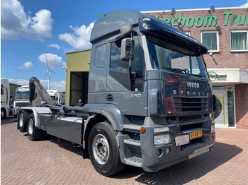 Hook lift truck Iveco STRALIS 260S43 6X2/4 VDL HAAKARM 21TONS RETARDER TOP STAAT: picture 1