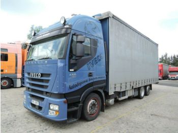 Curtainsider truck Iveco STRALIS 450 EEV, TANDEM: picture 1