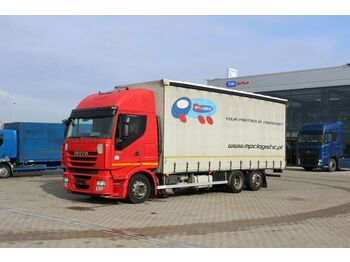 Curtainsider truck Iveco STRALIS ACTIVE SPACE 450, 6x2, RETARDER: picture 1