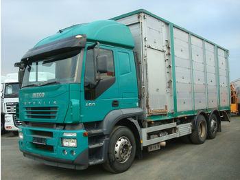 Livestock truck Iveco Stralis 400 - KÖPF 3-Stock Viehaufbau: picture 1