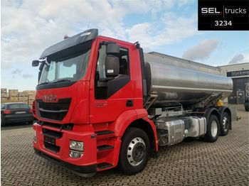 Tank truck for transportation of food Iveco Stralis 400 / Lift-Lenkachse / 2 Kammern: picture 1