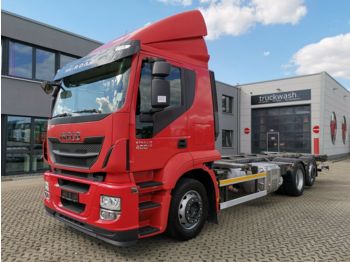 Container transporter/ Swap body truck Iveco Stralis 400 /Liftachse /Ladebord /Rückfahrkamera: picture 1