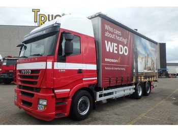 Curtainsider truck Iveco Stralis 420 + Euro 5 + Retarder + Lift + 2 in stock!: picture 1