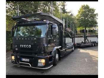 Autotransporter truck Iveco Stralis 450 Rolfo Pegasus Komplett Zug 8-10 PKW: picture 1