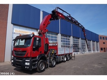 Crane truck Iveco Stralis 480 8x2 Effer 85 ton/meter laadkraan + JIB: picture 1