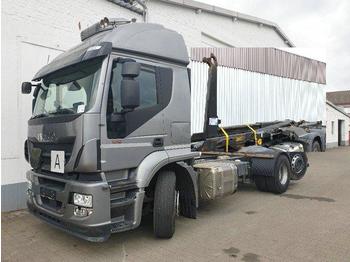 Hook lift truck Iveco Stralis AT260SY/PS/460 6x2/4 Stralis AT260SY/PS/460 6x2/4, Lenk Liftachse, Meiller RK 20.70: picture 1