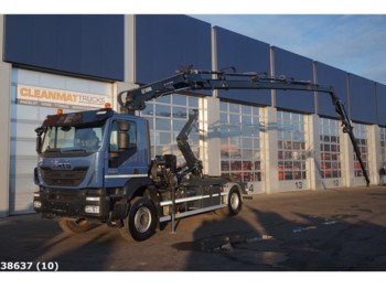 Hook lift truck Iveco Trakker 360 Euro 5 EEV Hiab 14 ton/meter laadkraan + JIB: picture 1