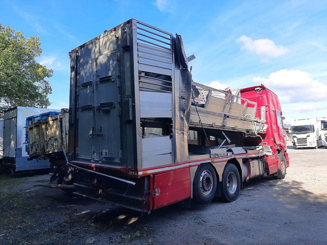 Livestock truck SCANIA R730 PORTEUR BETALLIERE