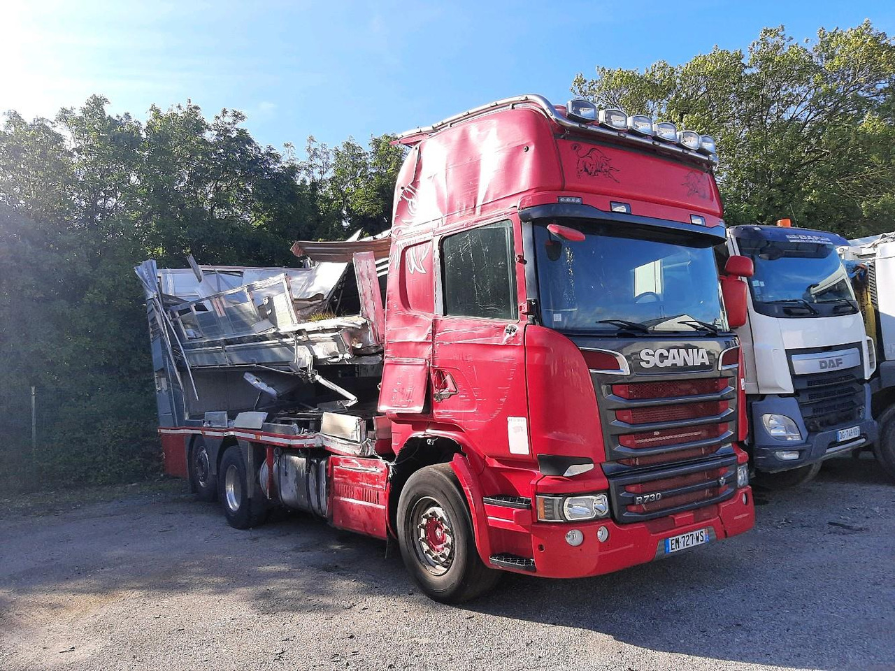 Livestock truck SCANIA R730 PORTEUR BETALLIERE