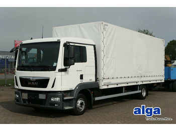 Curtainsider truck MAN 12.220 BL TGL, 66.000km, Schlafplatz, Euro 6,AHK: picture 1