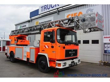 Truck MAN 14.222 Feuerwehr + Drehleiter 30m Rettungskorb