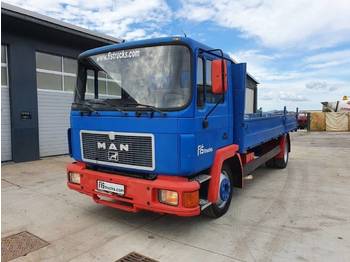 Dropside/ Flatbed truck MAN 15.192 4x2 stake body: picture 1